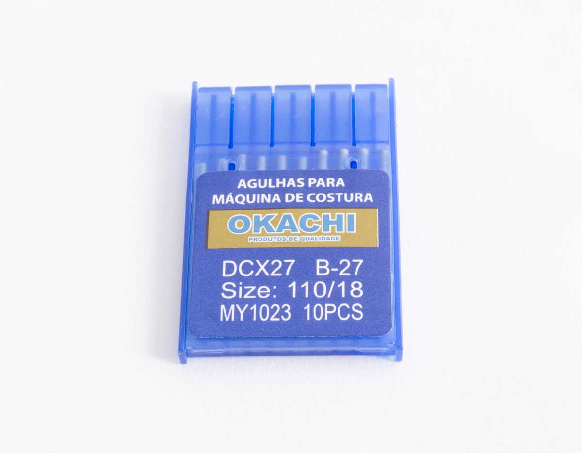 Agulha Overlock Interlock com 10 DC27 18 Okachi