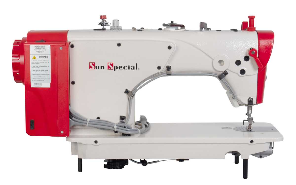 Máquina Costura Industrial Reta Eletrônica 220v SS18D4-PR-QI - Sun Special